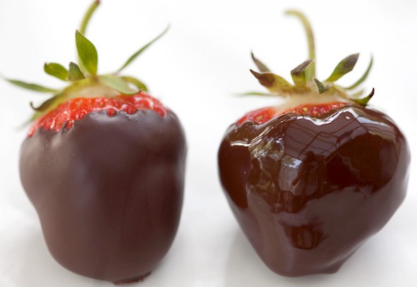 Dark chocolate covered strawberries: u-pick, u-dip, u-impress. | The ...